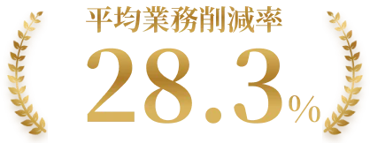 平均業務削減率28.3%